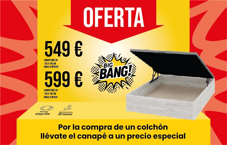 canapé abatible con colchón en Mallorca