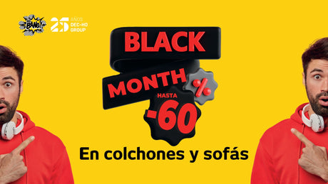 ¡Descuentos explosivos en sofás y colchones en el Black Month!