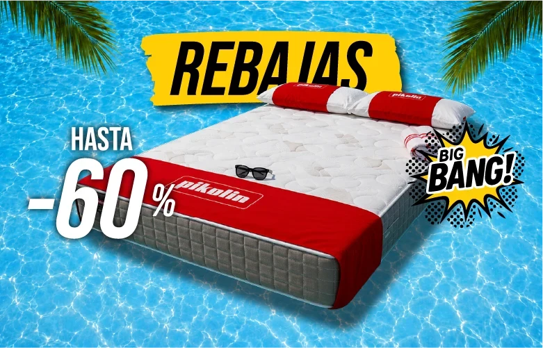Colchones en rebajas de verano en Big Bang Outlet