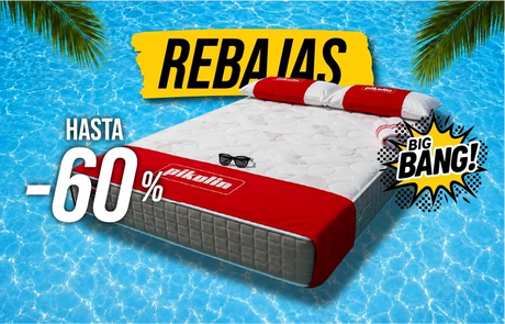 Colchones en rebajas de verano en Big Bang Outlet