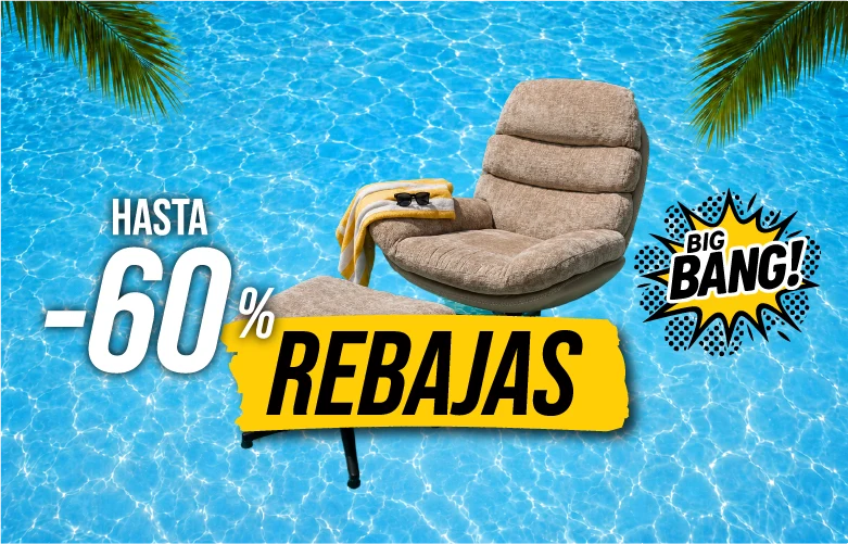 Butacas en rebajas de verano en Big Bang Outlet