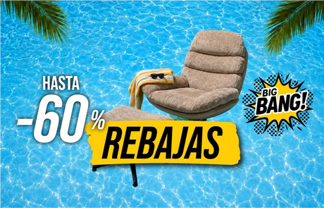 Butacas en rebajas de verano en Big Bang Outlet