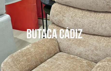 Butaca Cádiz, un sillón con pouf para descansar en casa al mejor precio